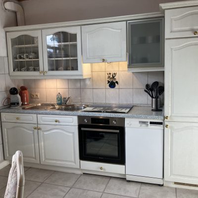 Küche der Ferienwohnung Herzbergblick in Gelnhausen